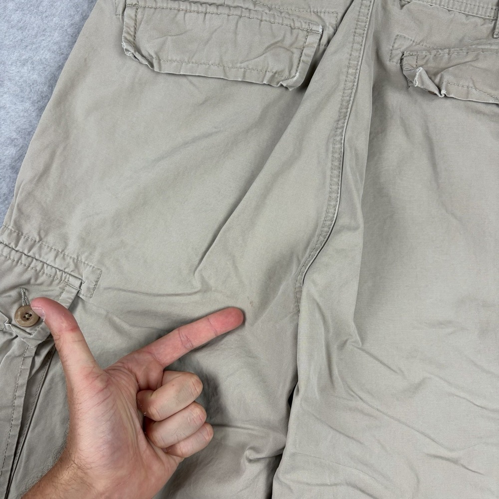 Vintage Banana Republic Pants Mens 32x32 Khaki Beige Baggy Distressed Grunge Y2K - Picture 9 of 16